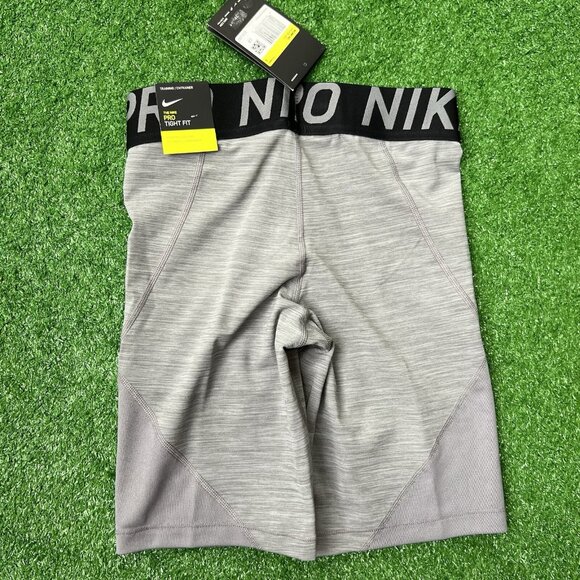 Nike Pro Shorts Size Small Womens Dri Fit Tight Fit Women's 8" Gunsmoke Heather - Picture 6 of 11